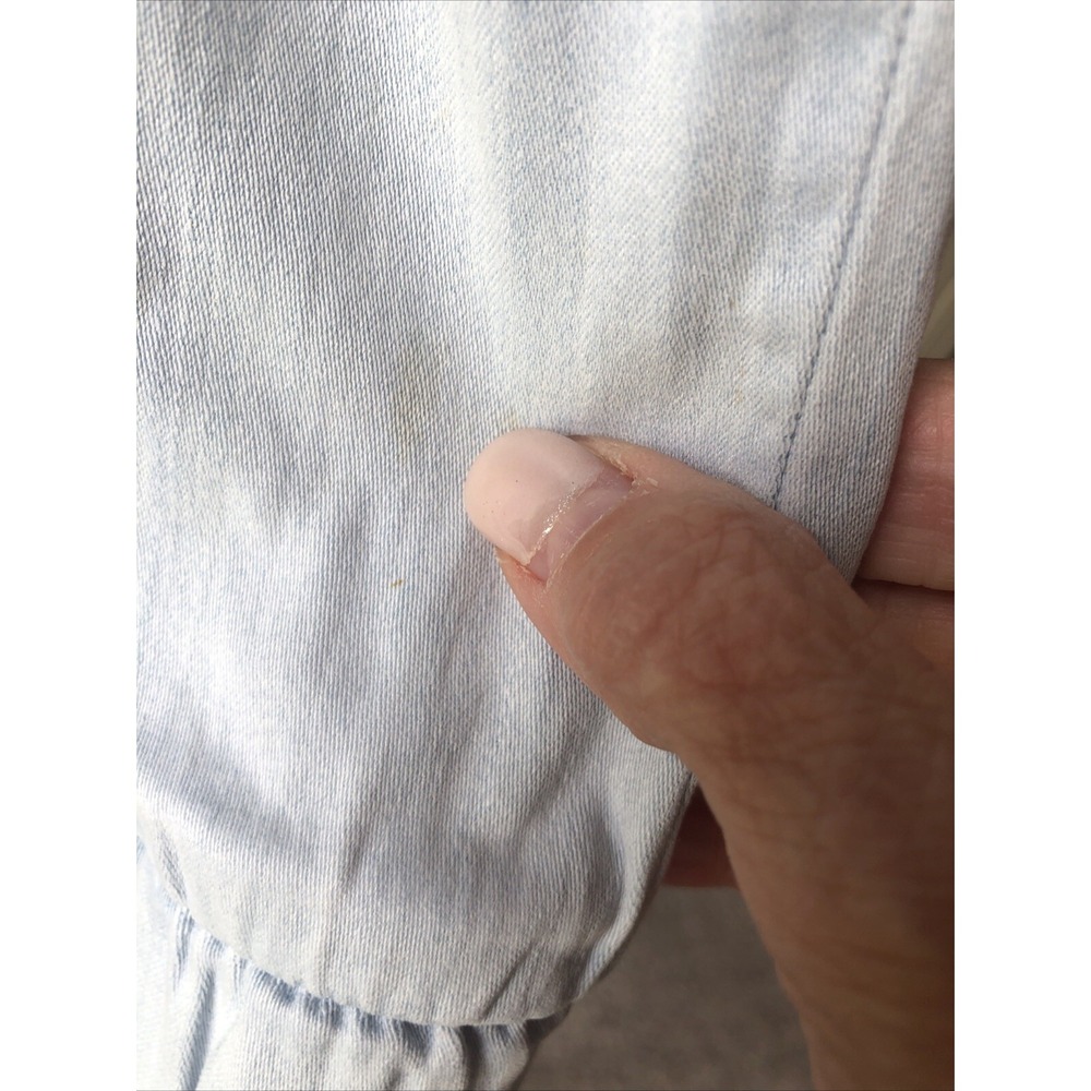 Cloth & Stone High Rise Chambray Jogger Pants Size XLG Light Wash Pull On - Picture 6 of 16